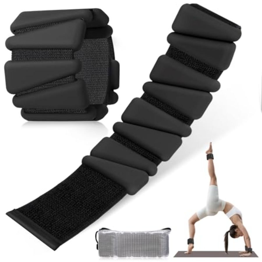 Pilates Yoga Home - Adjustable Silicone Wrist Ankle Weights Set