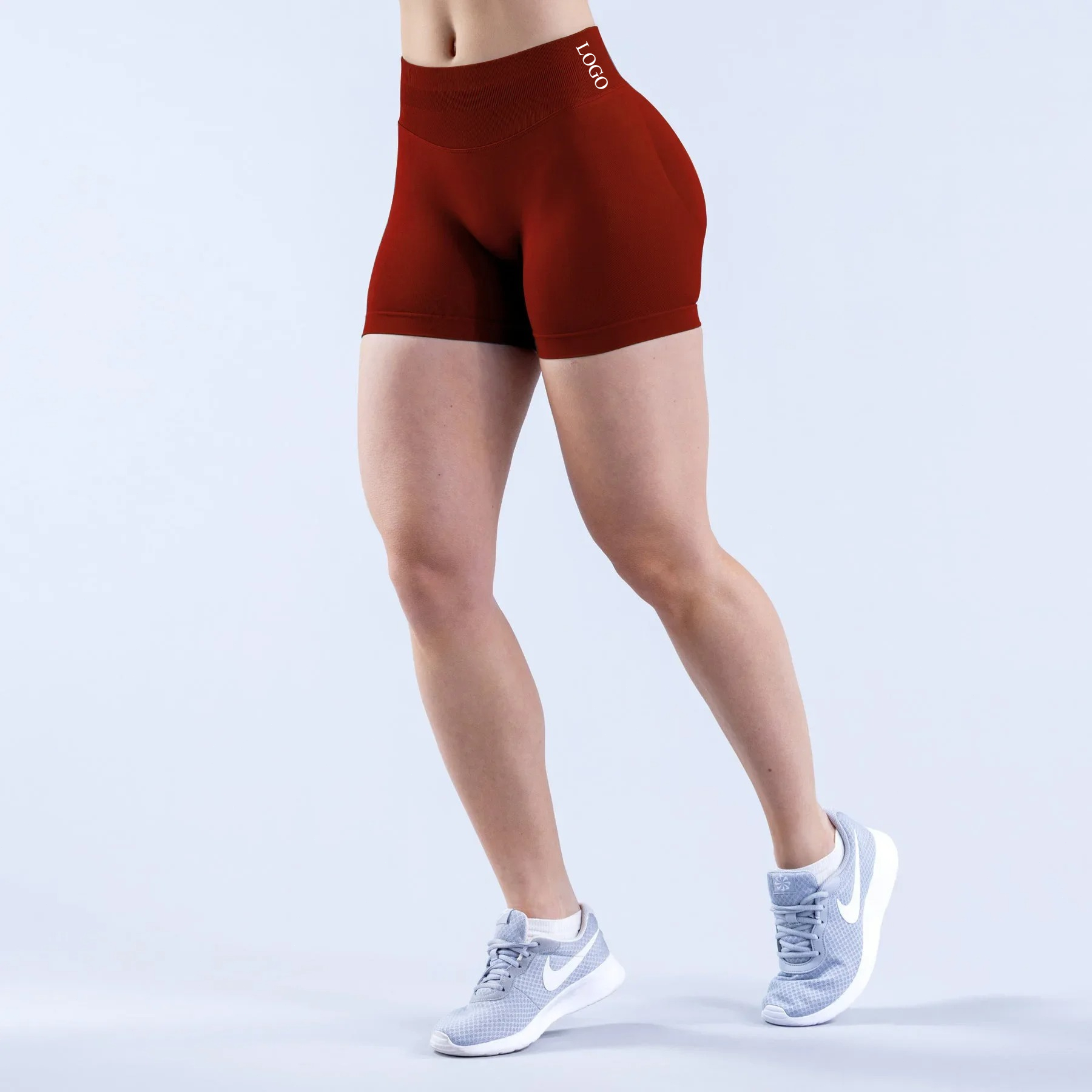 Pilates Yoga Logo - LOGO Sporty Yoga Denim-Style Five-Pocket Pants