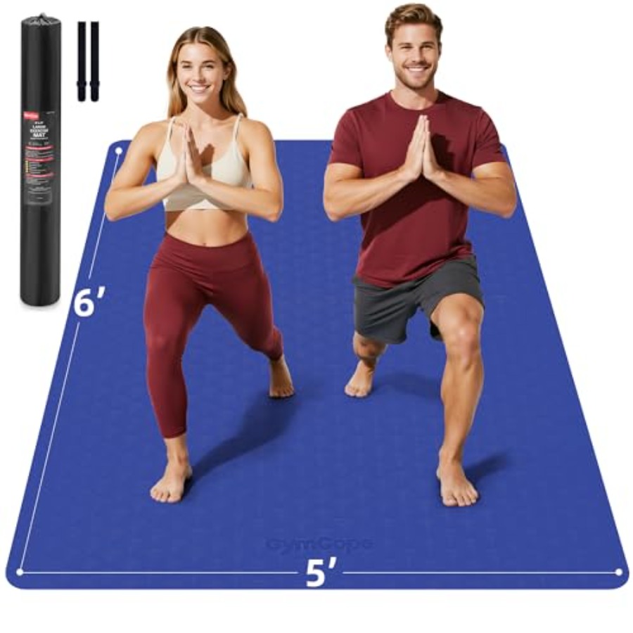 Pilates Yoga Or Gym - Extra Large Yoga Mat 72x48 or