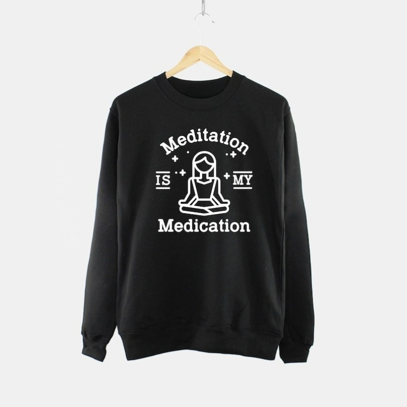 Meditation Sweatshirt - Mediat - مراجعة Pilates Yoga Jumper وسعره