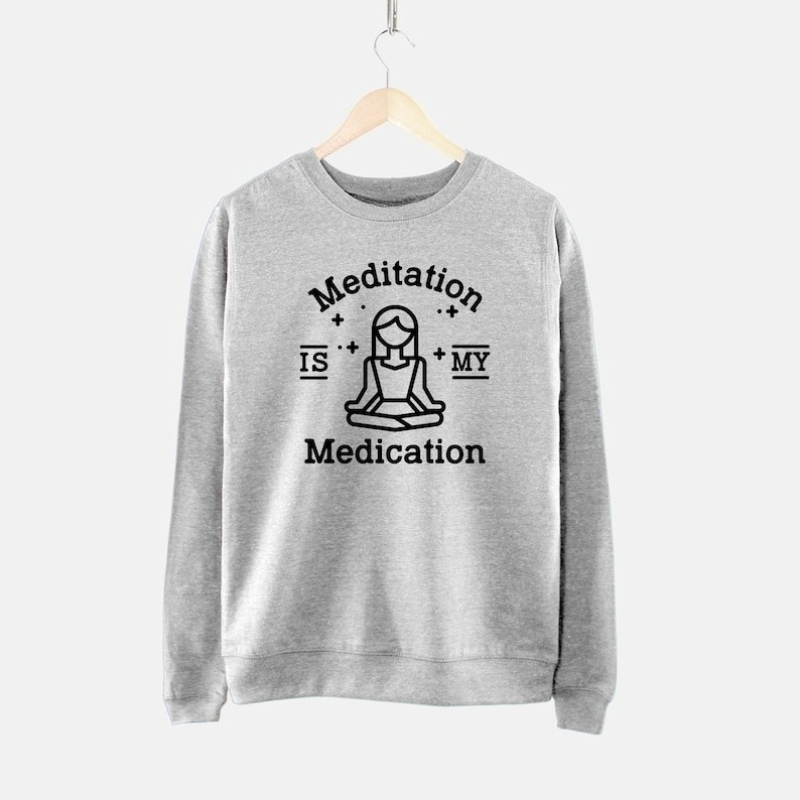 Meditation Sweatshirt - Mediat - مراجعة Pilates Yoga Jumper وسعره