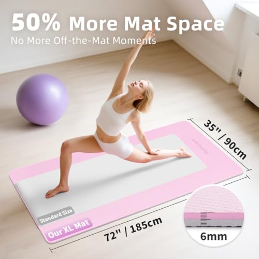 Extra Large Yoga Mat 72x48 or  - مراجعة Pilates Yoga Or Gym وسعره
