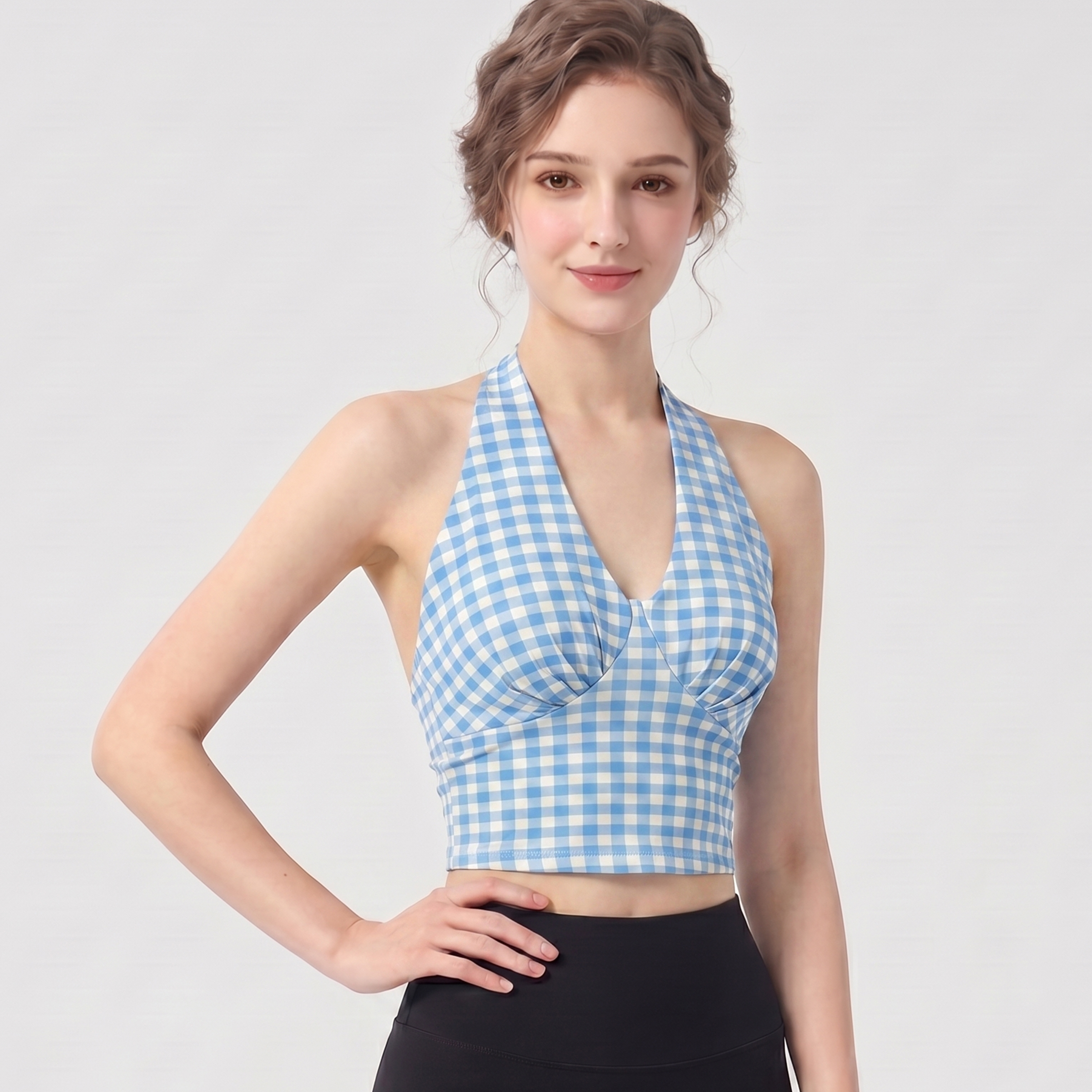 Women's Comfortable Sports Bra - مراجعة Pilates Yoga Wrap Top وسعره