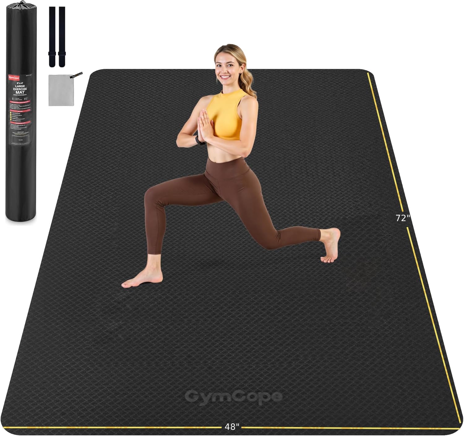 Extra Large Yoga Mat 72x48 or  - مراجعة Pilates Yoga Or Gym وسعره