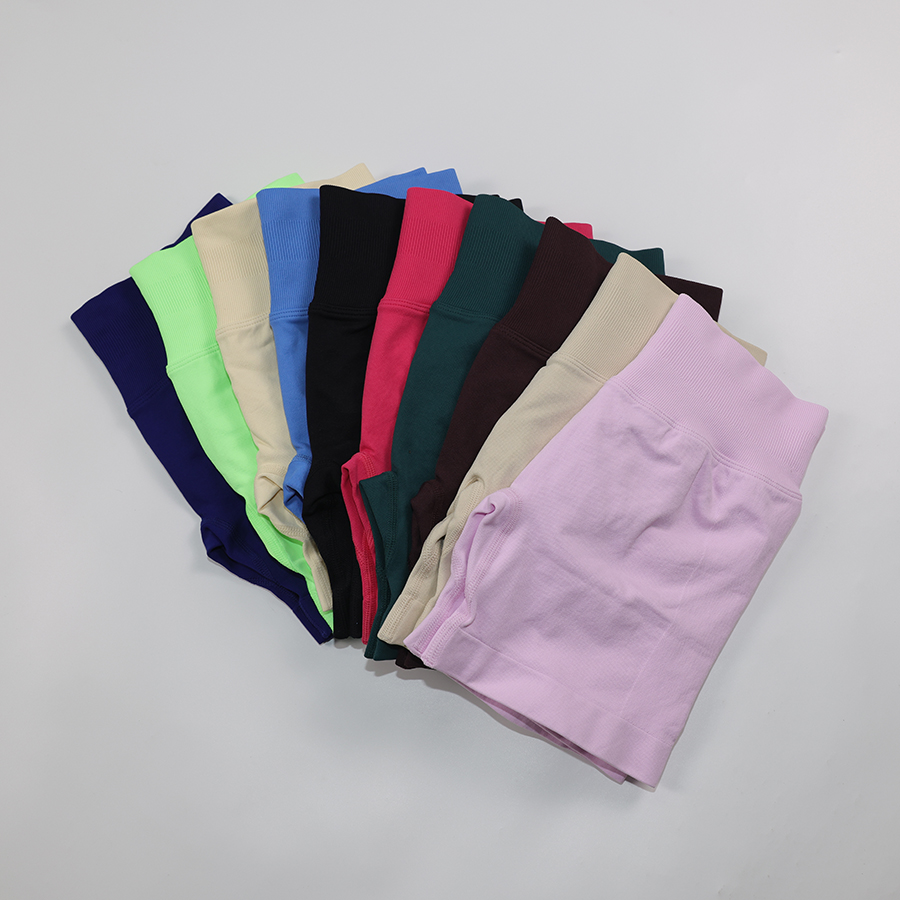 Low Ribbed Waist Yoga Shorts W - مراجعة Pilates Yoga Logo وسعره