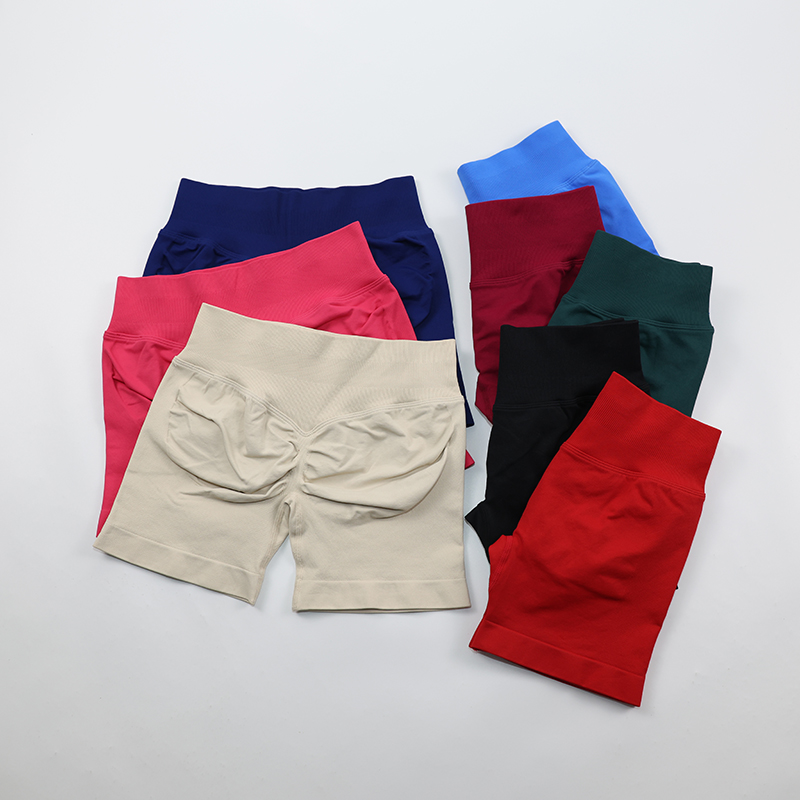 Low Ribbed Waist Yoga Shorts W - مراجعة Pilates Yoga Logo وسعره
