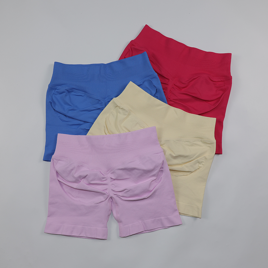 Low Ribbed Waist Yoga Shorts W - مراجعة Pilates Yoga Logo وسعره