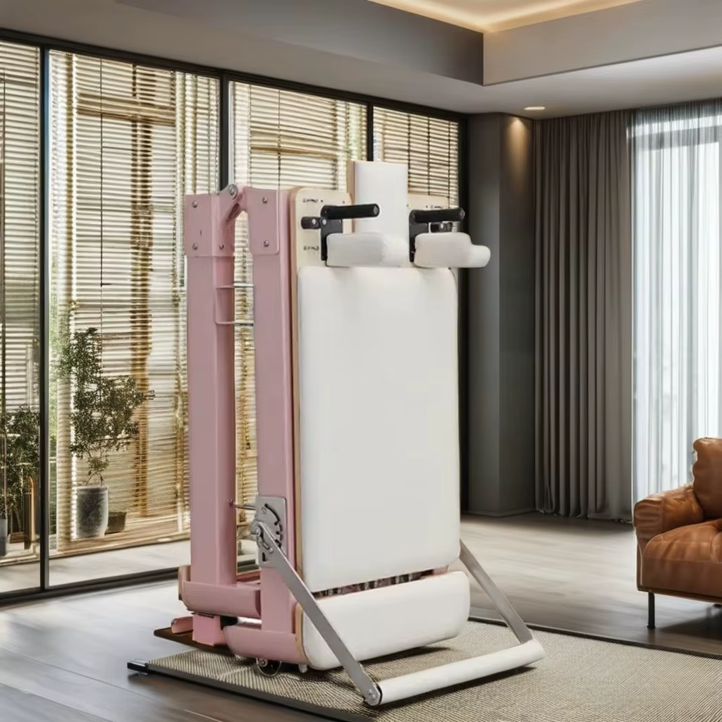 Pink Foldable Pilates Machine  - مراجعة Pilates Yoga Or Gym وسعره