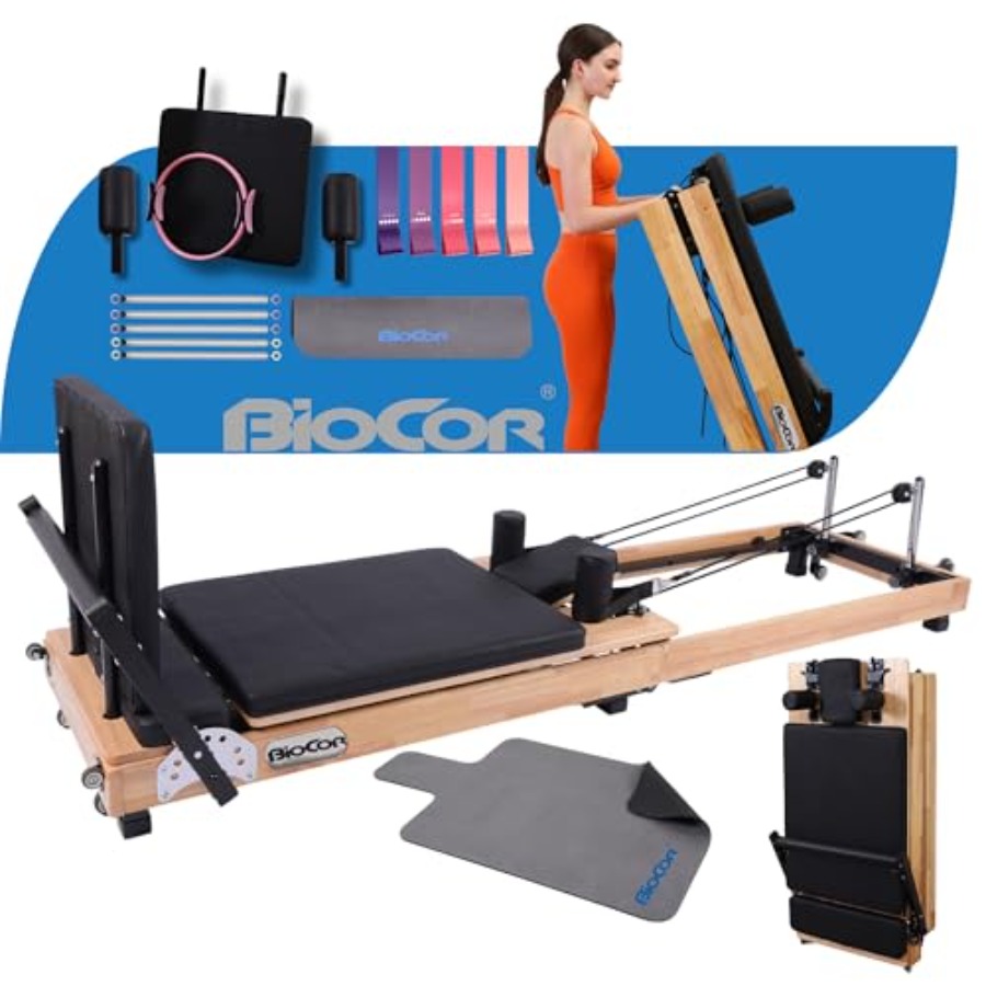 MAX4.0 Pilates Reformer Wood H - مراجعة Pilates Yoga Home وسعره