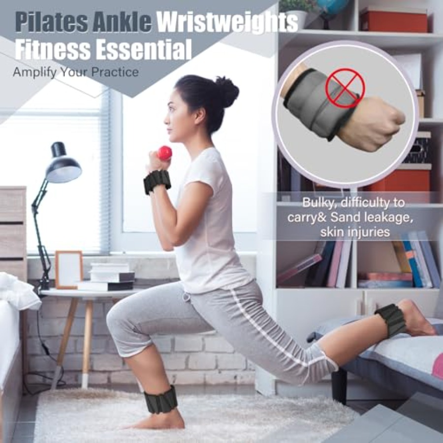 Adjustable Silicone Wrist Ankl - مراجعة Pilates Yoga Home وسعره