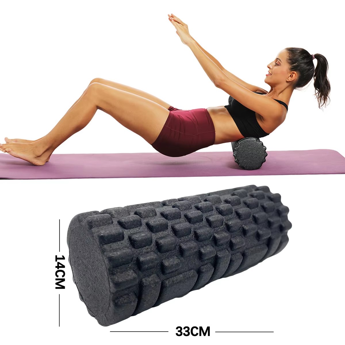 30/33cm Fitness Foam Roller Yo - مراجعة Pilates Yoga Home وسعره