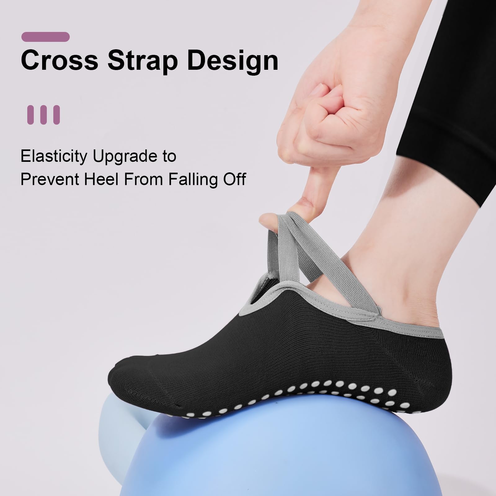 4-pack women's Pilates socks,  - مراجعة Pilates Yoga Shoes وسعره