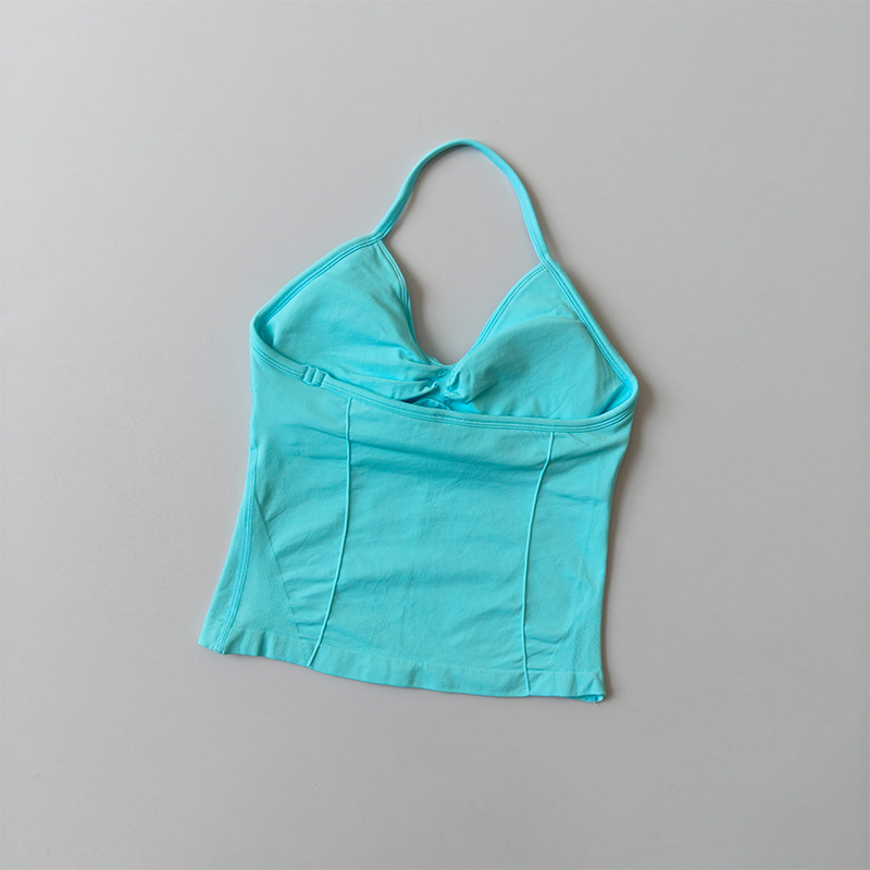 Women's Halter Neck Sports Top - مراجعة Pilates Yoga Wrap Top وسعره