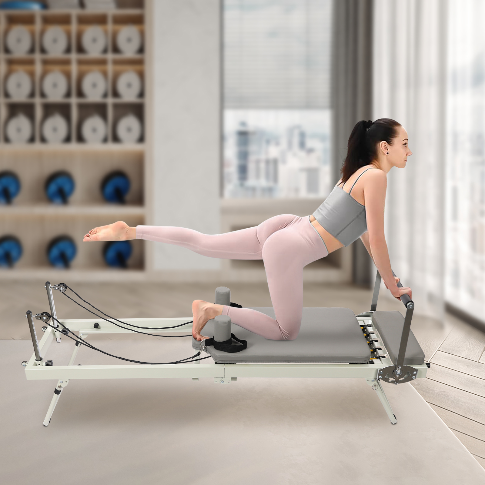 Pilates Reformer, Foldable Ref - مراجعة Pilates Yoga Shoes وسعره