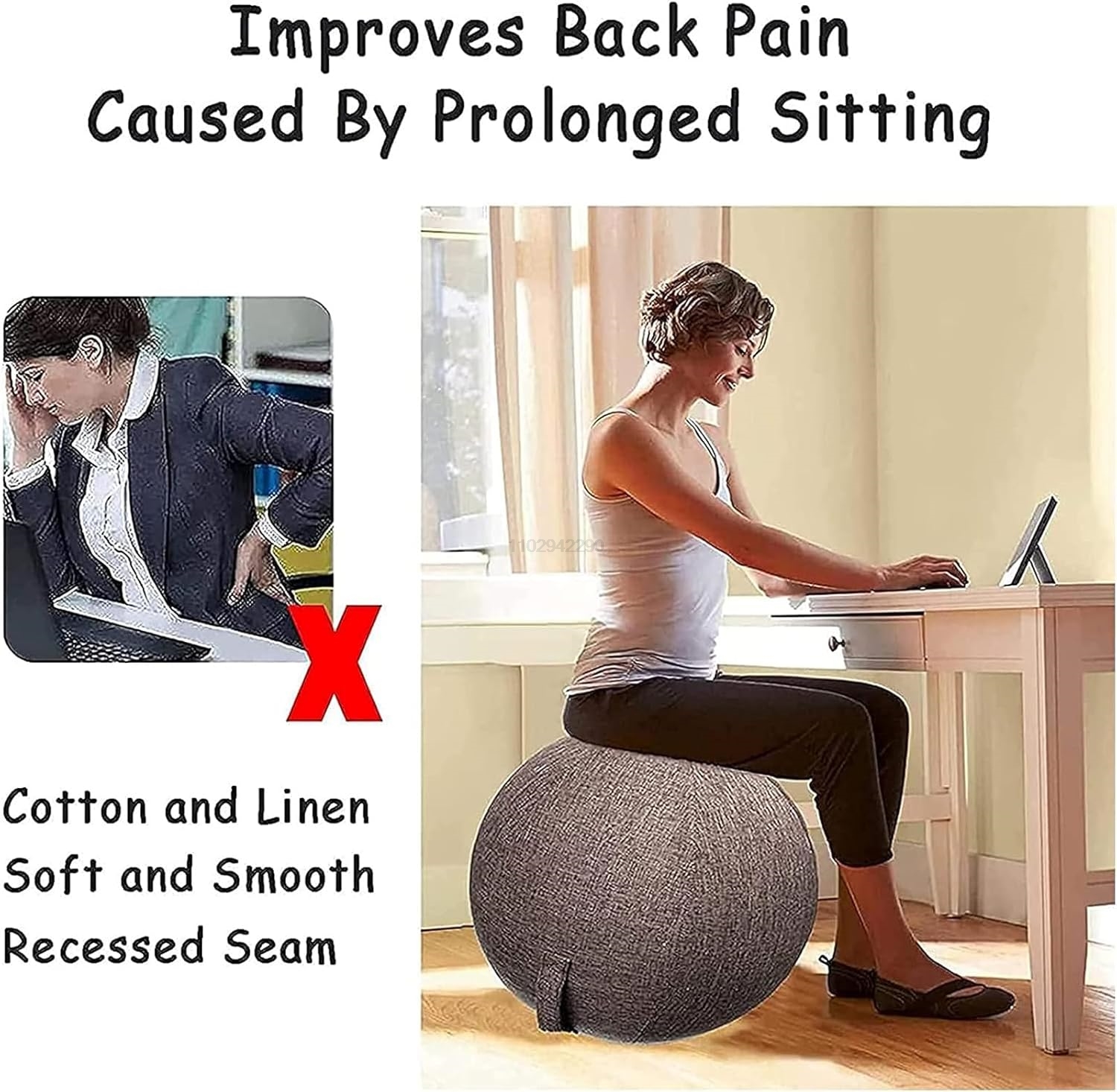55/65/75cm Yoga Ball Protectiv - مراجعة Pilates Yoga Shoes وسعره