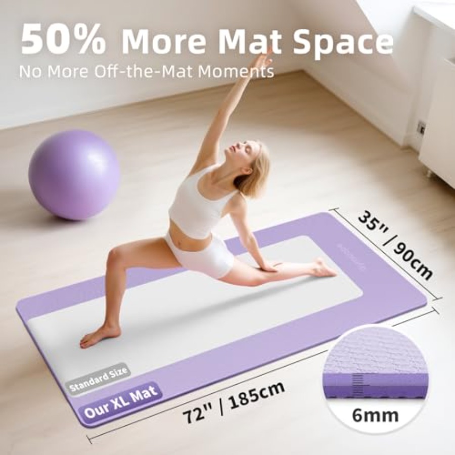 Extra Large Yoga Mat 72x48 or  - مراجعة Pilates Yoga Or Gym وسعره
