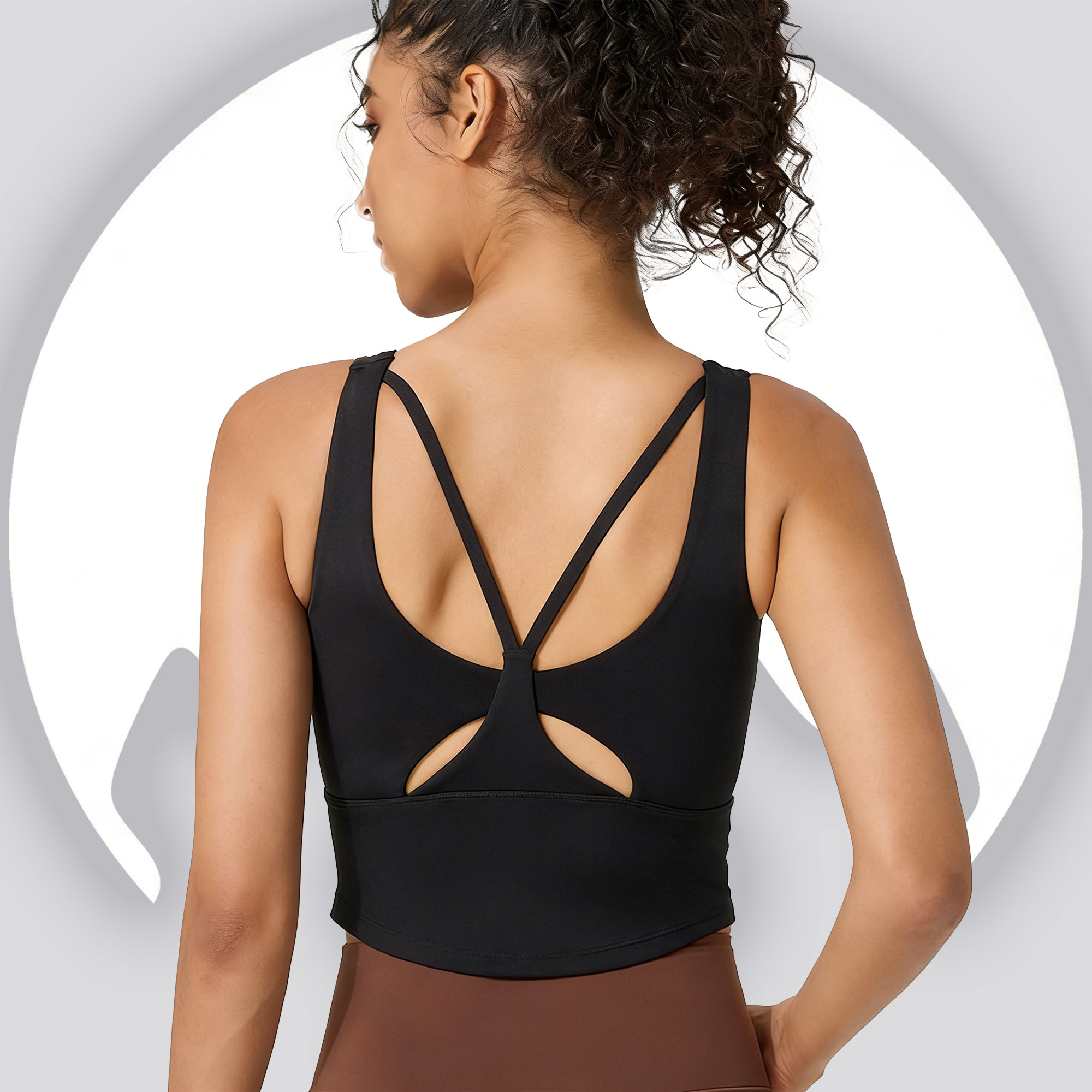 Women's Fixed Cup Yoga Sports  - مراجعة Pilates Yoga Wrap Top وسعره