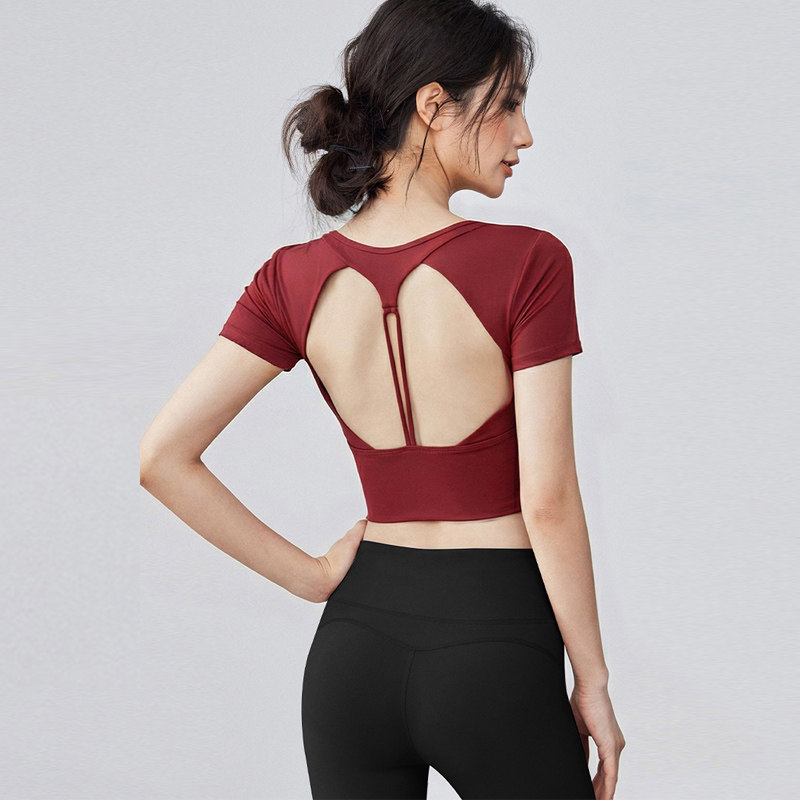 Women's Pilates Training Fitne - مراجعة Pilates Yoga Wrap Top وسعره