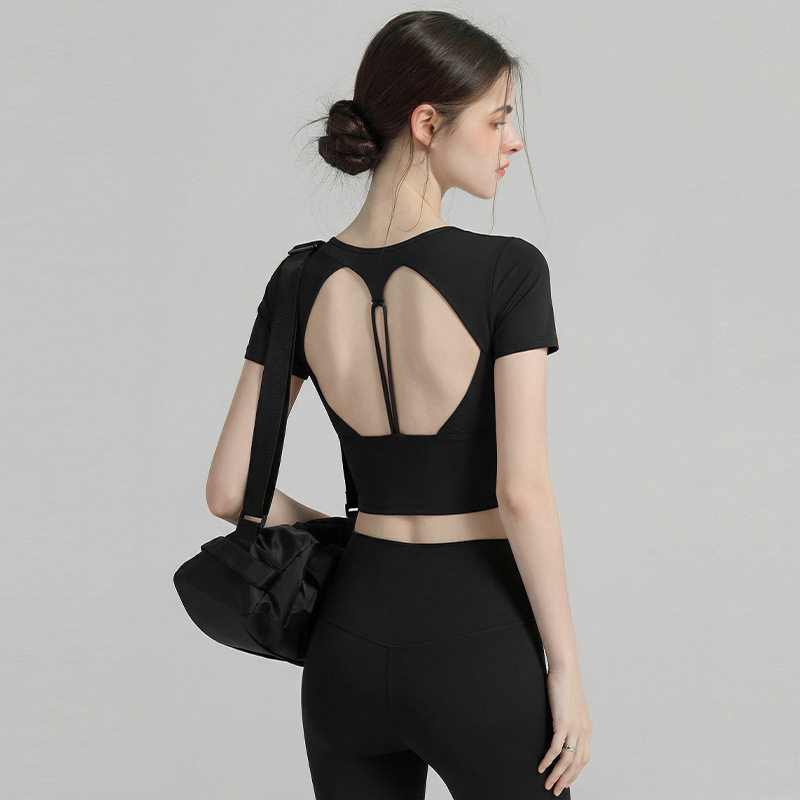 Women's Pilates Training Fitne - مراجعة Pilates Yoga Wrap Top وسعره
