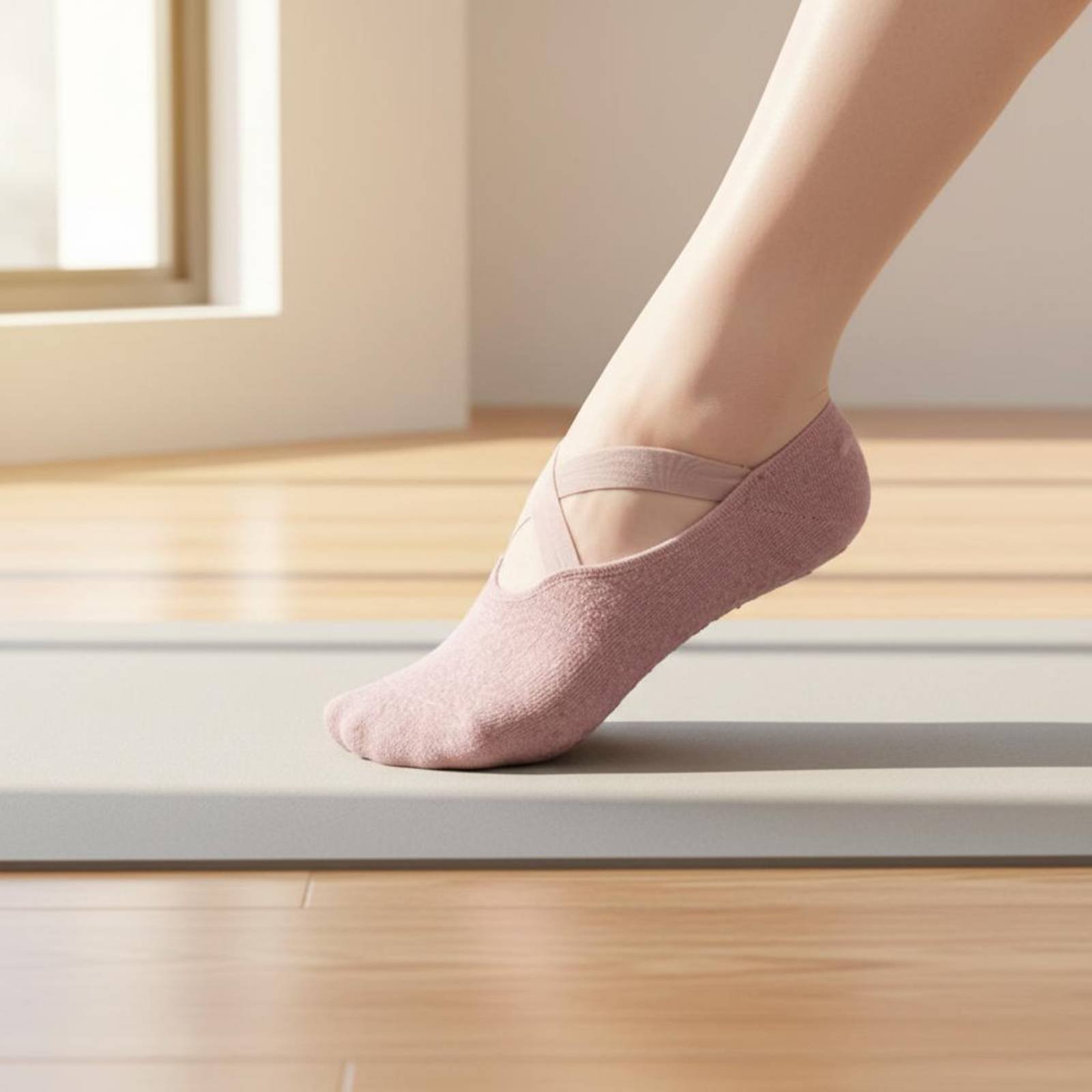 Non Slip Fitness Socks Breatha - مراجعة Pilates Yoga Home وسعره