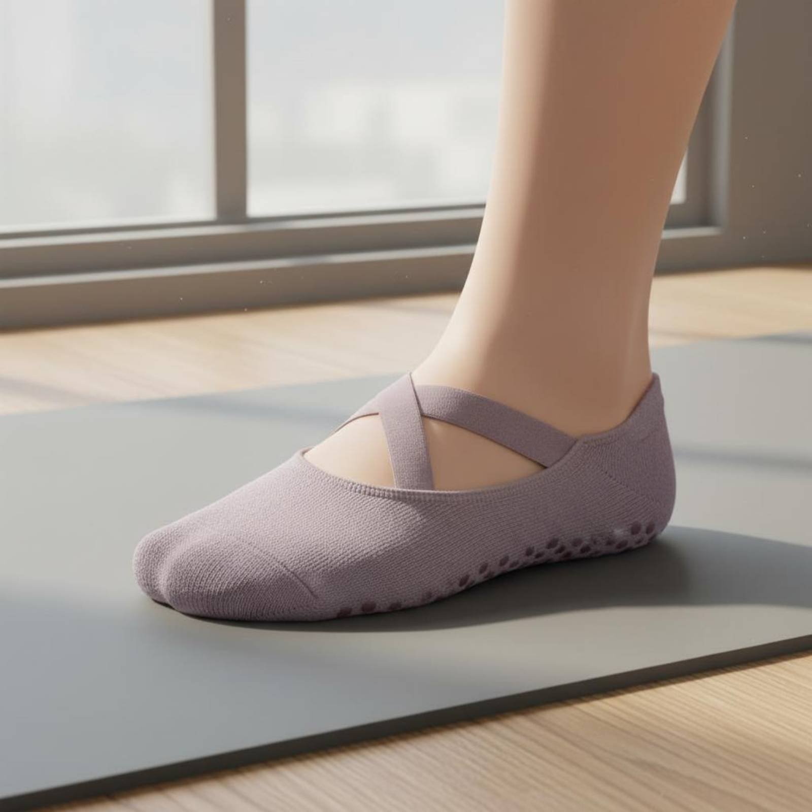 Non Slip Fitness Socks Breatha - مراجعة Pilates Yoga Home وسعره