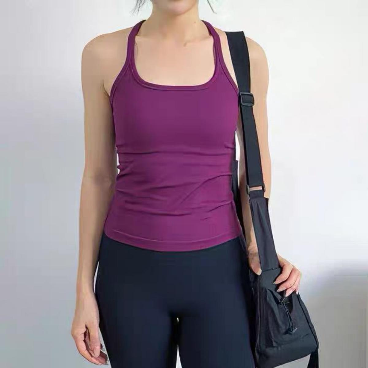 Women High Support Shockproof  - مراجعة Pilates Yoga Wrap Top وسعره