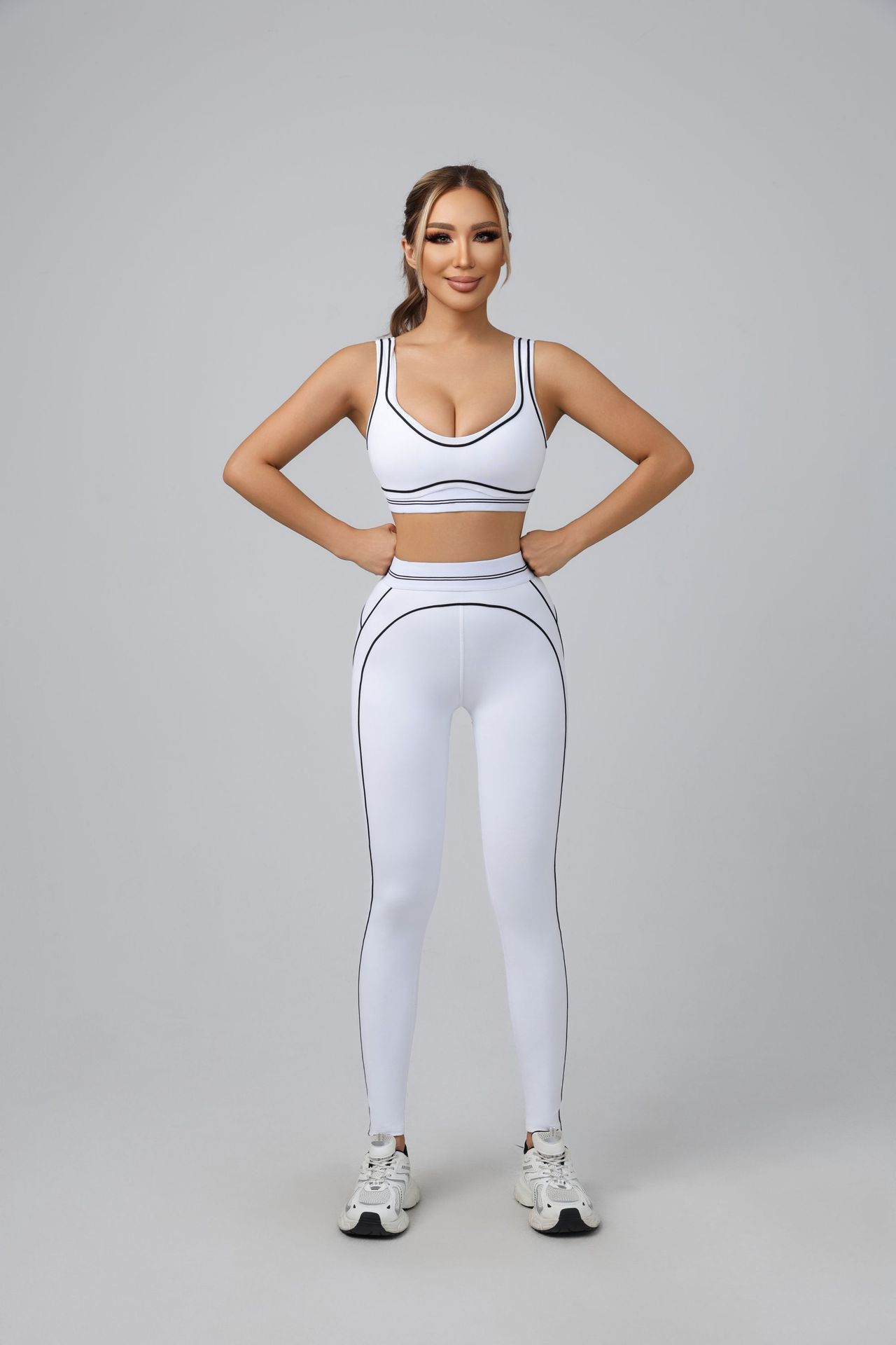 Yoga Suit Women Sport Set Pila - مراجعة Pilates Yoga Wrap Top وسعره