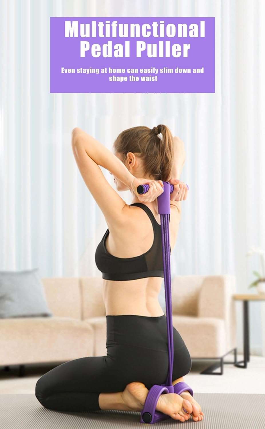 Abdominal Foot Pedal Puller Si - مراجعة Pilates Yoga Home وسعره