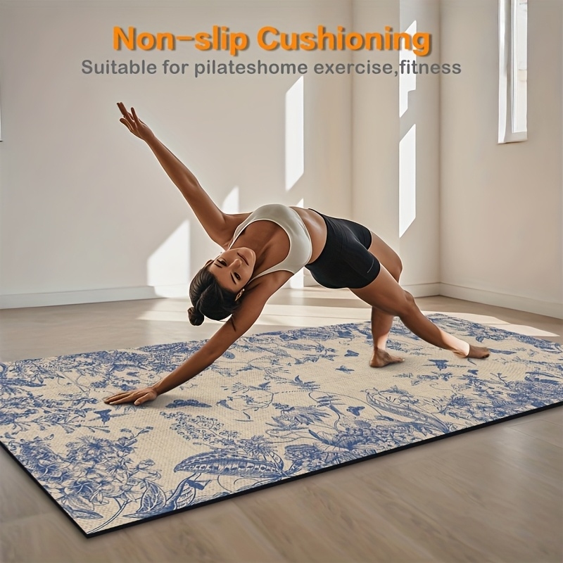 VIKAMA Vintage Floral Yoga Mat - مراجعة Pilates Yoga Or Gym وسعره