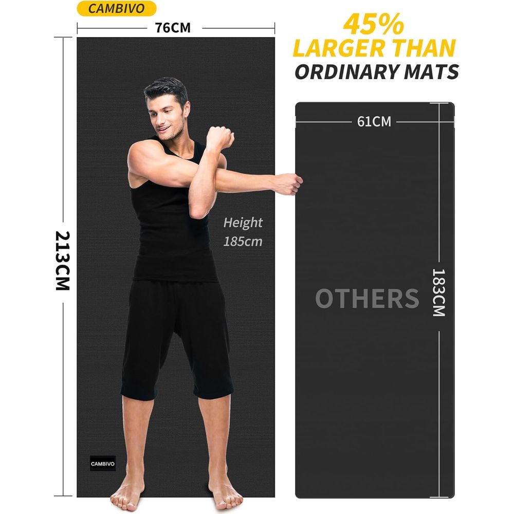 Extra Large Yoga Mat for Men & - مراجعة Pilates Yoga Or Gym وسعره