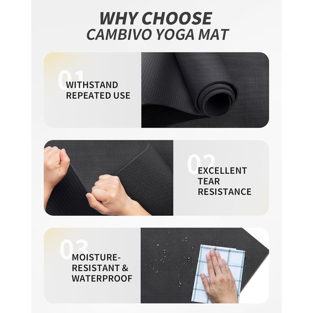 Extra Large Yoga Mat for Men & - مراجعة Pilates Yoga Or Gym وسعره